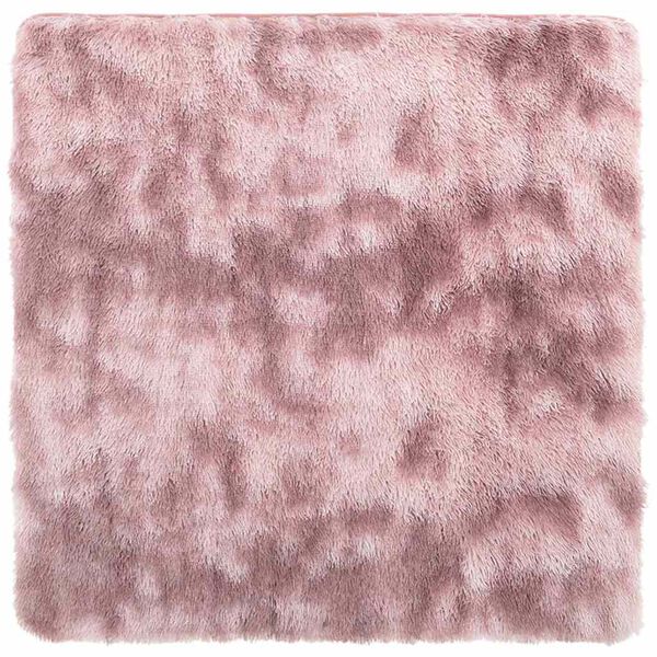vidaXL Tapis Shaggy à poils longs NAVARRA rose poudré 200x200 cm