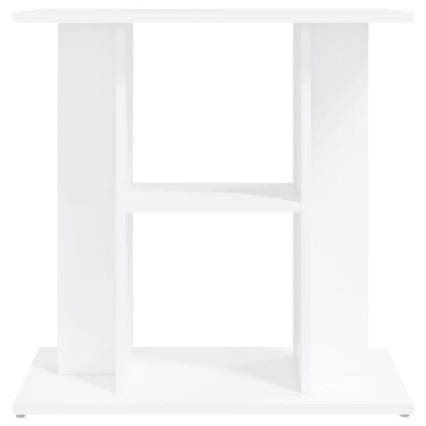 vidaXL Support pour aquarium blanc 60x30x60 cm bois d'ing&eacute;nierie