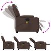 vidaXL Fauteuil de massage inclinable &eacute;lectrique marron similicuir