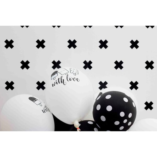 Noordwand Papier peint Fabulous World Cross blanc et noir