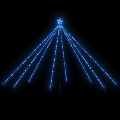vidaXL Lumières d'arbre de Noël Intérieur/Extérieur 576 LED bleu 3,6 m