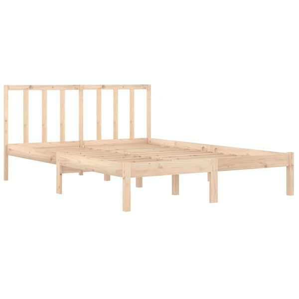 vidaXL Cadre de lit sans matelas bois massif de pin 150x200 cm