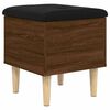 vidaXL Banc de rangement ch&ecirc;ne marron 42x42x46 cm bois d'ing&eacute;nierie