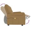 vidaXL Fauteuil de massage inclinable 4 places taupe tissu microfibre