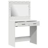 vidaXL Table de Toilette Blanc 78,5 x 41 x 135 cm Bois d'ing&eacute;nierie