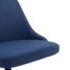 vidaXL Chaise pivotante &agrave; manger Bleu Tissu