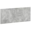 vidaXL T&ecirc;te de lit murale HOORN Gris b&eacute;ton Bois d'ing&eacute;nierie