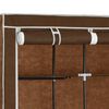 vidaXL Armoire avec compartiments et barres Marron 150x45x175 cm Tissu