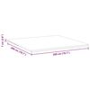 vidaXL Surmatelas Blanc 200 x 200 x 7 cm Tissu Jacquard