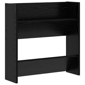 vidaXL Cabinet &agrave; chaussures avec &eacute;tag&egrave;re Ch&ecirc;ne noir 60 x 18 x 60 cm