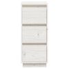 vidaXL Buffet Blanc 32x34x75 cm Bois massif de pin