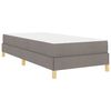 vidaXL Lit &agrave; ressorts avec matelas Taupe 100 x 200 cm tissu
