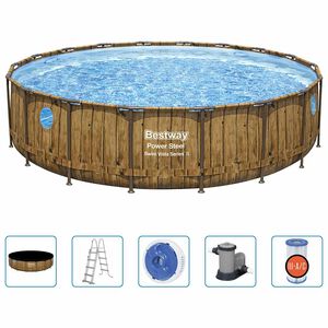 Bestway Ensemble de piscine Power Steel 549x122 cm