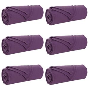 vidaXL Couvertures &agrave; jeter 6 pc Pourpre 170 x 130 cm 1.86 kg Polaire
