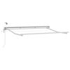 vidaXL Cadre de store &eacute;lectrique avec LED Blanc 3,5 x 2 m Aluminium