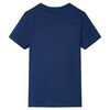 T-shirt pour enfants avec manches courtes bleu fonc&eacute; 116