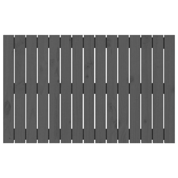 vidaXL T&ecirc;te de lit murale Gris 95,5x3x60 cm Bois massif de pin