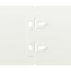 vidaXL Bordures de pelouse 10 pcs blanc 10x103 cm acier lamin&eacute; &agrave; froid