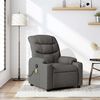 vidaXL Fauteuil de massage inclinable Gris fonc&eacute; Tissu