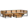 vidaXL Salon de jardin avec coussins 7 pcs bois massif d'acacia