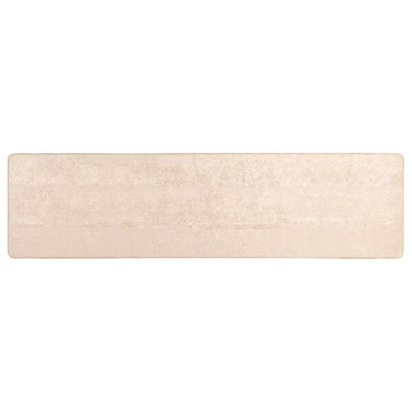 vidaXL Coureur de Tapis MARSA Cr&egrave;me 250 x 80 cm Polyester et PVC