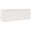 vidaXL Meubles TV 2 pcs Blanc Bois massif de pin