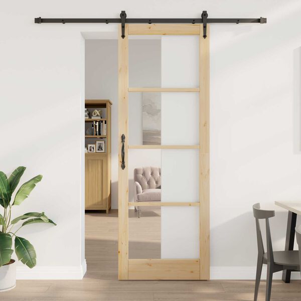 vidaXL Porte coulissante ORKDAL Naturel 83 x 232 cm