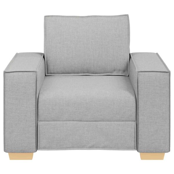 vidaXL Canap&eacute; Fauteuil Gris Nuage 60 cm Tissu