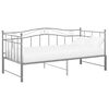 vidaXL Cadre de canap&eacute;-lit extensible sans matelas gris m&eacute;tal 90x200cm