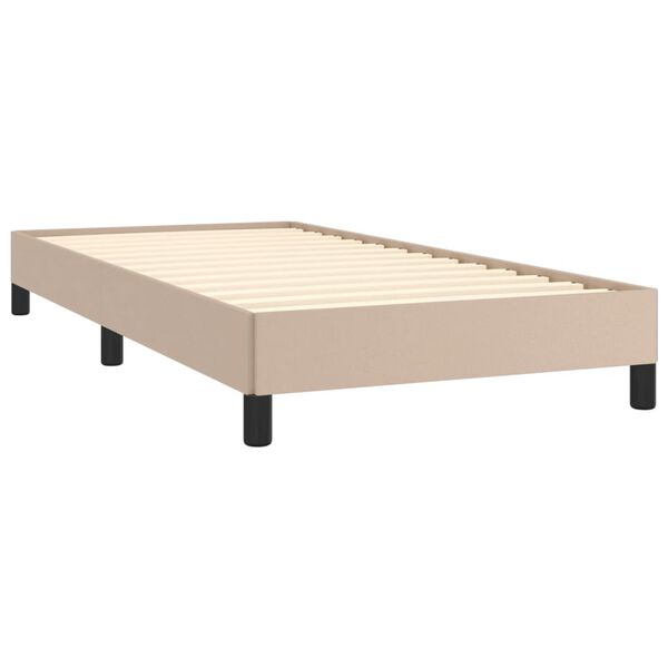 vidaXL Cadre de lit sans matelas cappuccino 90x190 cm similicuir