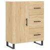 vidaXL Buffet haut Ch&ecirc;ne sonoma 69,5x34x180 cm Bois d'ing&eacute;nierie