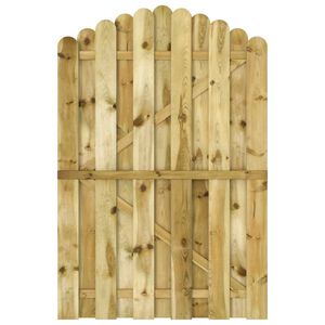 vidaXL Portail de jardin Bois de pin impr&eacute;gn&eacute; 100x150 cm