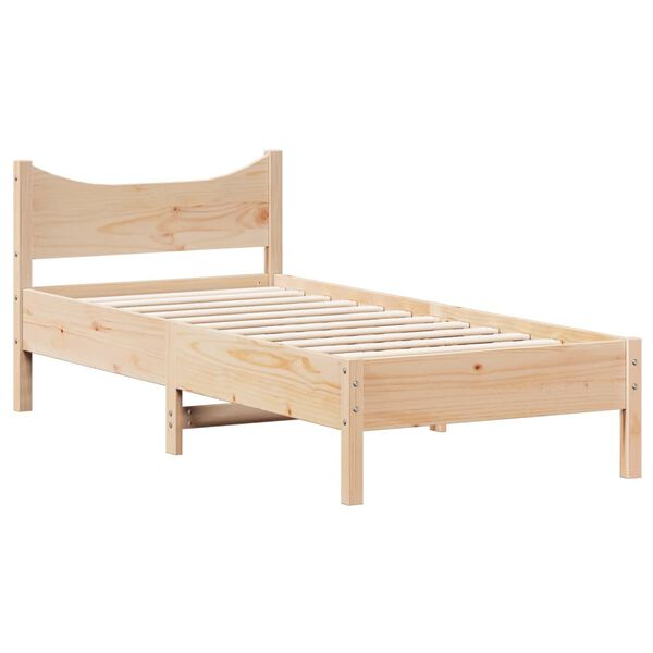 vidaXL Cadre de lit sans matelas 90x190 cm bois de pin massif