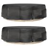 vidaXL Housses pour salon &icirc;lot 2 pcs 8 &oelig;illets &Oslash;188x50 cm rond