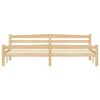 vidaXL Cadre de lit avec 2 tiroirs Bois de pin massif 200x200 cm