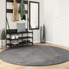 vidaXL Tapis HUARTE à poils courts doux et lavable anthracite Ø 200 cm