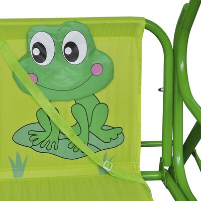 vidaXL Siège balançoire pour enfants vert