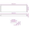 vidaXL Appui de fen&ecirc;tre Blanc 80 x 25 x 4,5 cm PVC