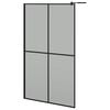 vidaXL &Eacute;cran de douche 118x190 cm Verre tremp&eacute; fonc&eacute;