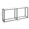 vidaXL Table console Transparent 180x35x75,5 cm Verre tremp&eacute;
