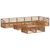 vidaXL Ensemble de canap&eacute;s d'ext&eacute;rieur 9 pcs Naturel