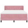 vidaXL Lit &agrave; ressorts avec matelas Rose 140 x 190 cm Velours