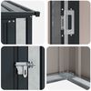 vidaXL Cabanons de jardin Anthracite 140,5 x 74 x 200 cm M&eacute;tал