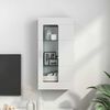 vidaXL Cabinet en Bois avec stockage Blanc brillant 50 x 29 x 100 cm