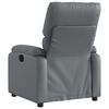 vidaXL Fauteuil de massage inclinable gris similicuir