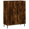 vidaXL Buffet haut Ch&ecirc;ne fum&eacute; 69,5x34x180 cm Bois d'ing&eacute;nierie