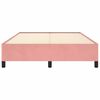 vidaXL Cadre de lit sans matelas rose 140x200 cm velours