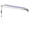 vidaXL Auvent rétractable automatique bleu et blanc 3,5x2,5 m