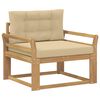 vidaXL Sofa de milieu ext&eacute;rieur Polyester Blanc