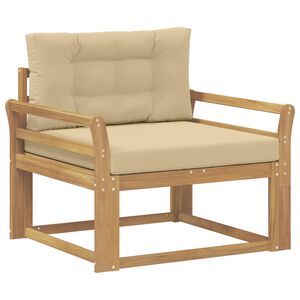 vidaXL Sofa de milieu ext&eacute;rieur Polyester Blanc